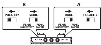 ROLAND CB-60XL - Configurações do Footswitch - 4