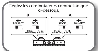ROLAND CB-60XL - Réglages du commutateur au pied - 3