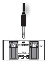ROLAND CB-60XL - Réglages du commutateur au pied - 2