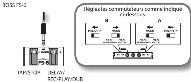 ROLAND CB-60XL - Réglages du commutateur au pied - 5