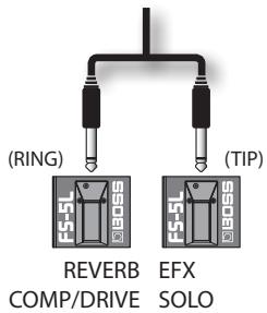 ROLAND CB-60XL - Configurações do Footswitch - 1