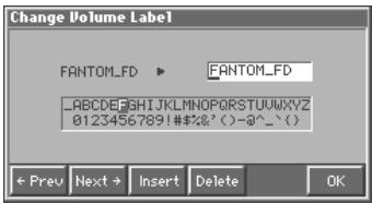 Change Volume Label FANTOM_FD ▶ FANTOM_FD _ABCDE:GHIJKLMNOPQRSTUUVXYZ 0123456789!#$*(-)-@^_^