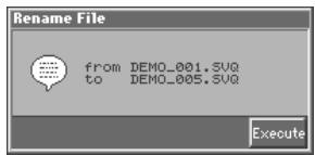 ROLAND FA-76 - Renommer un fichier (Rename) - 4