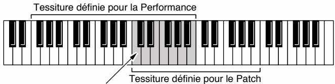 Tessiture définie pour la Performance Tessiture définie pour le Patch