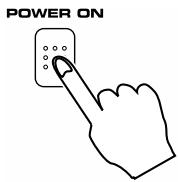 ROLAND FA-76 - Appuyez sur l'interrupteur POWER ON situé en face arrière. - 1