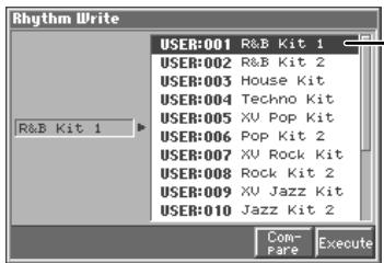 ROLAND FA-76 - Sauvegarded'un Rhythm Set nouvellement créé (Write) - 4