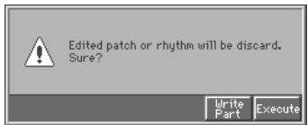 ROLAND FA-76 - Modification des réglages d'un Patch ou d'un Rhythm Set affecté à une Part dans une Performance - 1
