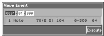Move Event 0001 - 01 - 000 1 Note 76(E 5) 104 0-300 64 Execute