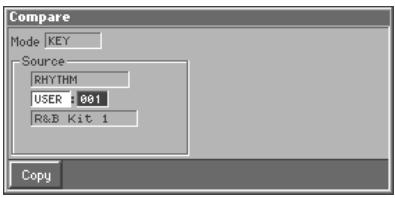 Compare Mode KEY Source RHYTHM USER : 001 R&B Kit 1 Copy