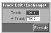 ROLAND FA-76 - Échange de données entre deux «Phrase Tracks» ou deux Patterns (Exchange) - 1