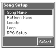 ROLAND FA-76 - Appuyez sur [5 (Setup)]. - 1