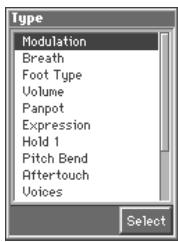 ROLAND FA-76 - Appuyez sur [8 (Type)] - 1