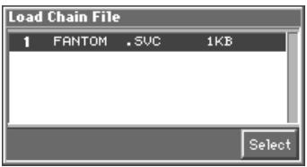 Load Chain File 1 FANTOM .SVC 1KB Select