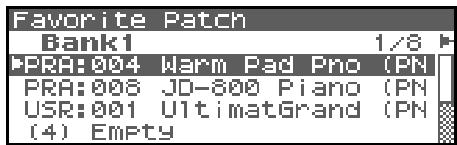 ROLAND FANTOM XR - Sélection de patchs favoris - 1