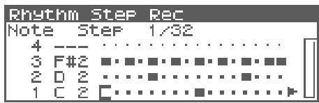 ROLAND FANTOM XR - Création d'un pattern (rhythm pattern step recording) - 1