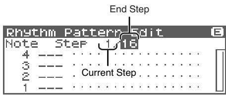 ROLAND FANTOM XR - Changer la durée d'un rhythm pattern - 1