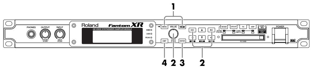 ROLAND FANTOM XR - Écoute des morceaux de démonstration - 1