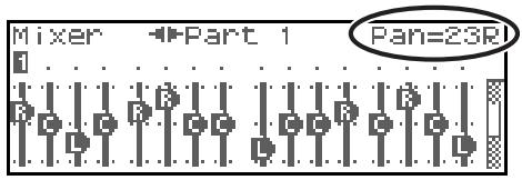 ROLAND FANTOM XR - Édition des paramètres de part - 1