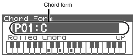 ROLAND FANTOM XR - Choix des formes d'accords - 2