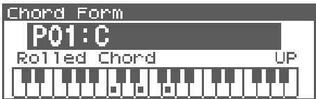 ROLAND FANTOM XR - Choix des formes d'accords - 1