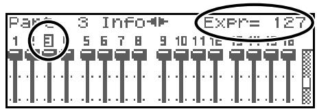 ROLAND FANTOM XR - Visualisation des messages MIDI de chaque part (part information) - 2