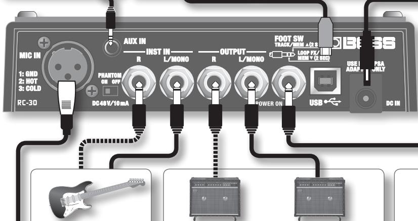 ROLAND RC-30 - DC IN-aansluiting - 1