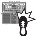 ROLAND RC-30 - Houd het rechterpedaal twee seconden of langer ingedrukt - 2