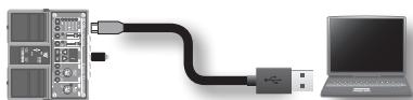 ROLAND RC-30 - Aansluiten op uw computer via USB - 1
