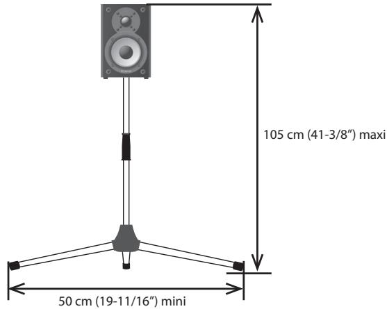 105 cm (41-3/8") maxi 50 cm (19-11/16") mini