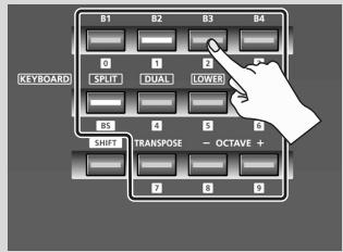 ROLAND A-500PRO - Affectation d'un message de note - 1