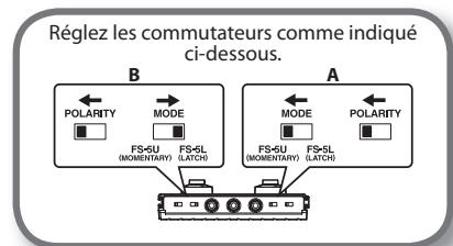 ROLAND CUBE-80XL - Réglages du commutateur au pied - 7