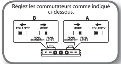 ROLAND CUBE-80XL - Réglages du commutateur au pied - 3