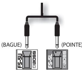 ROLAND CUBE-80XL - Réglages du commutateur au pied - 4