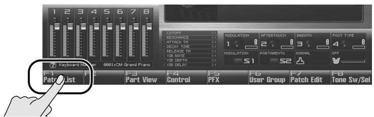 ROLAND FANTOM G7 - Choix d'un son (mode Single) - 2