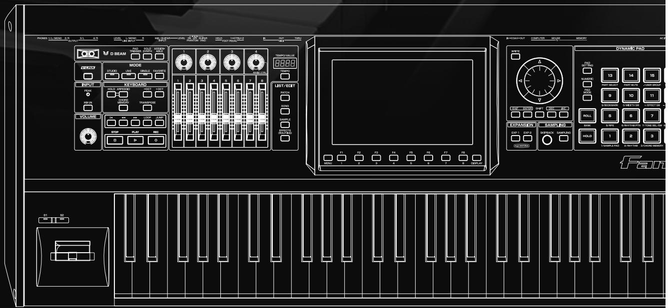 ROLAND FANTOM G7 - Utilisation du clavier - 1