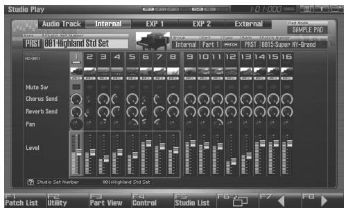 ROLAND FANTOM G7 - Accès à la page Mixer - 1