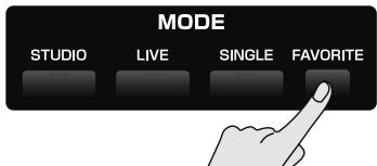 ROLAND FANTOM G7 - Appuyez sur [FAVORITE]. - 1
