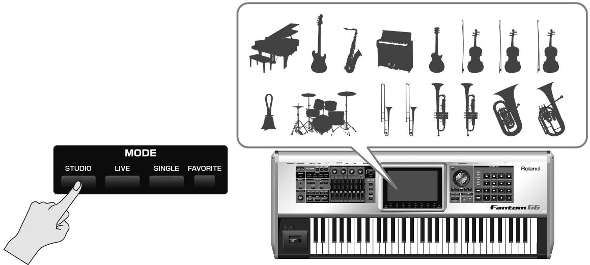 ROLAND FANTOM G7 - Le mode Studio - 1
