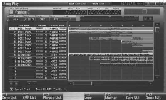 ROLAND FANTOM G7 - Mise en lecture d'un Song (Song Play) - 2