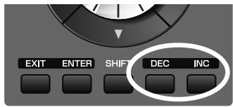 ROLAND FANTOM G7 - [INC] et [DEC] - 1