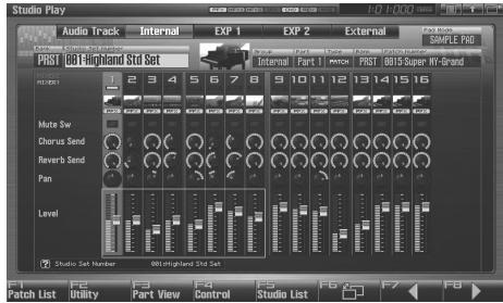 ROLAND FANTOM G7 - Appuyez sur [STUDIO]. - 2