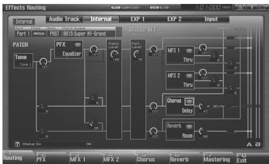 ROLAND FANTOM G7 - Affectations de sortie (Routing) - 1