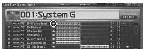 ROLAND FANTOM G7 - Choix de la Part pilotée par le clavier (Keyboard Switch) - 1