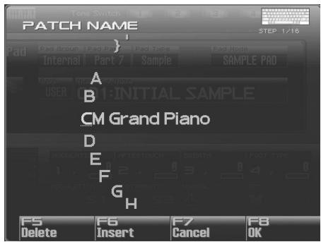 ROLAND FANTOM G7 - Sélectionnez « Patch / Rhythm / Sample Set » - 1