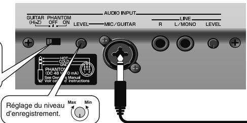 ROLAND FANTOM G7 - Branchement d'une guitare ou d'une basse - 2