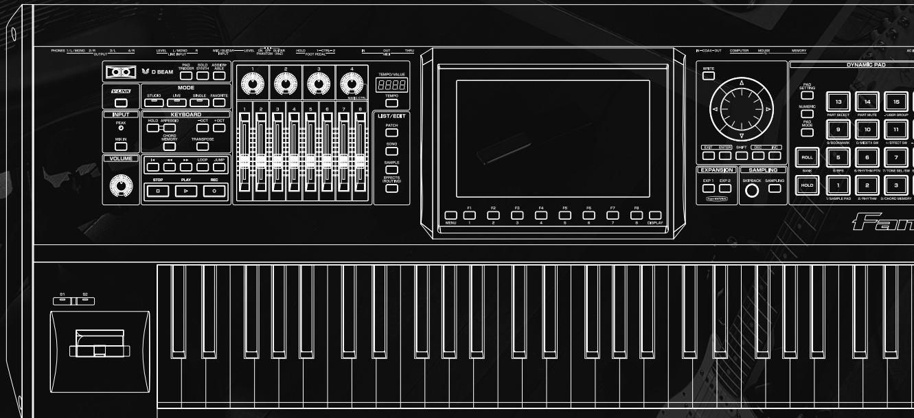 ROLAND FANTOM G7 - Réception d'un Song - 1