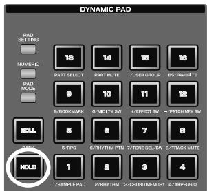 ROLAND FANTOM G7 - Appuyez sur un pad. - 1