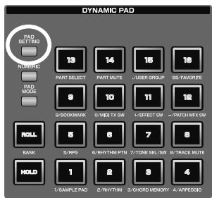 ROLAND FANTOM G7 - Rappel d'une page - 1