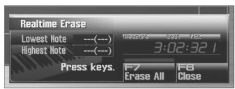 ROLAND FANTOM G7 - Appuyez sur [F6 (Erase)]. - 1