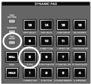 ROLAND FANTOM G7 - Utilisation des Pads pour déclencher des séquences (RPS) - 1